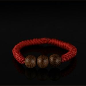 Lucky Protection Natural Eaglewood Red String Han